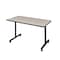 Kobe Rectangle Training Table, 42" W, 29" H, Laminate Top, Maple MKTRCC4224PL - alternate 1